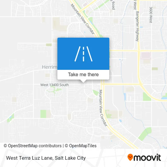 West Terra Luz Lane map