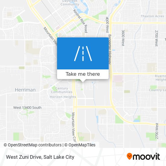 West Zuni Drive map