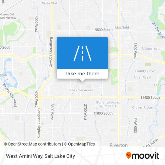 West Amini Way map