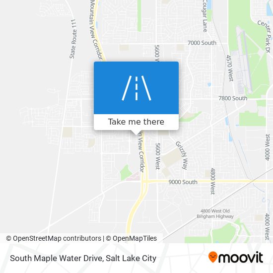 South Maple Water Drive map