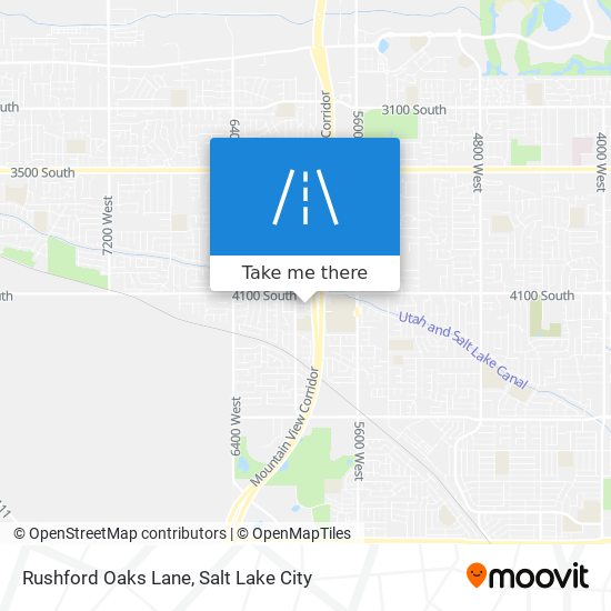 Rushford Oaks Lane map