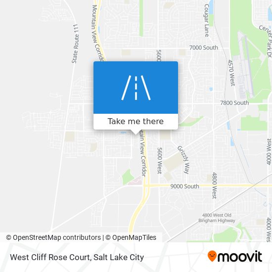 Mapa de West Cliff Rose Court