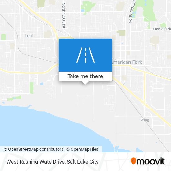 West Rushing Wate Drive map