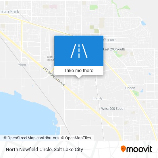 North Newfield Circle map