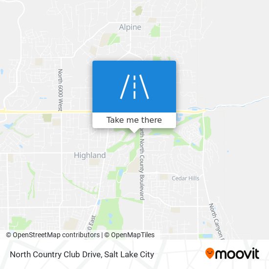 Mapa de North Country Club Drive