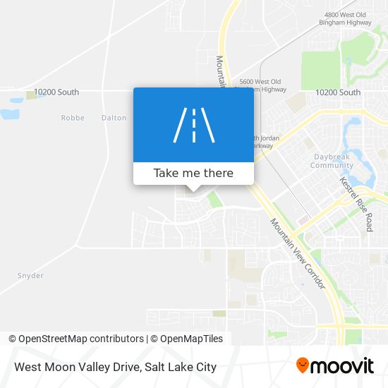 West Moon Valley Drive map