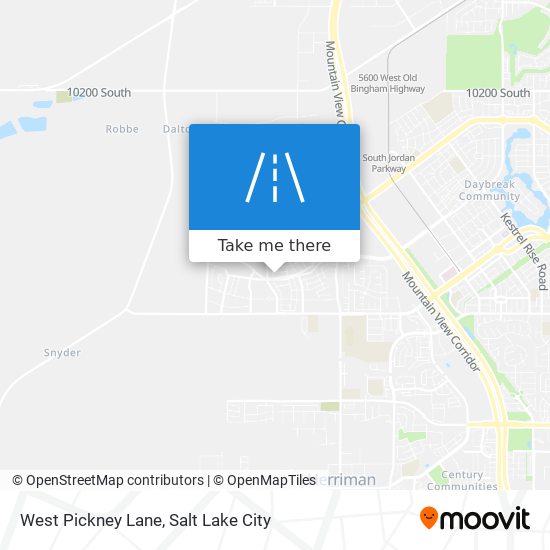 West Pickney Lane map