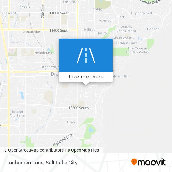 Tanburhan Lane map