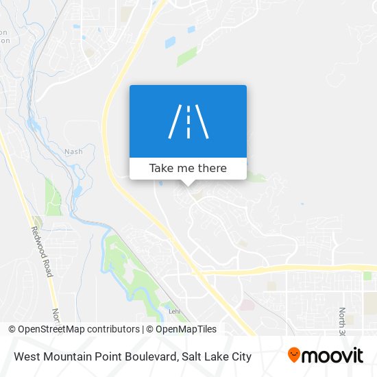 Mapa de West Mountain Point Boulevard