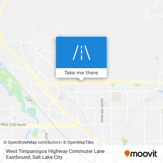 Mapa de West Timpanogos Highway Commuter Lane Eastbound