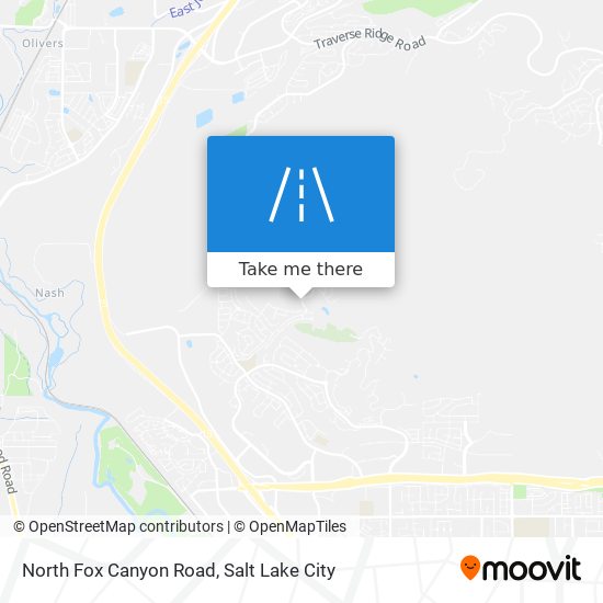 North Fox Canyon Road map