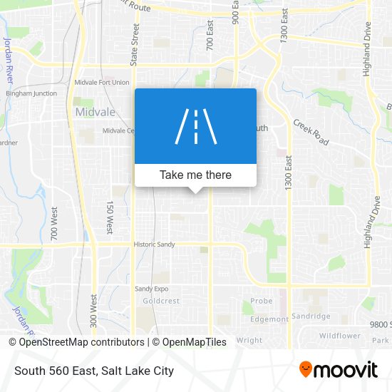 South 560 East map