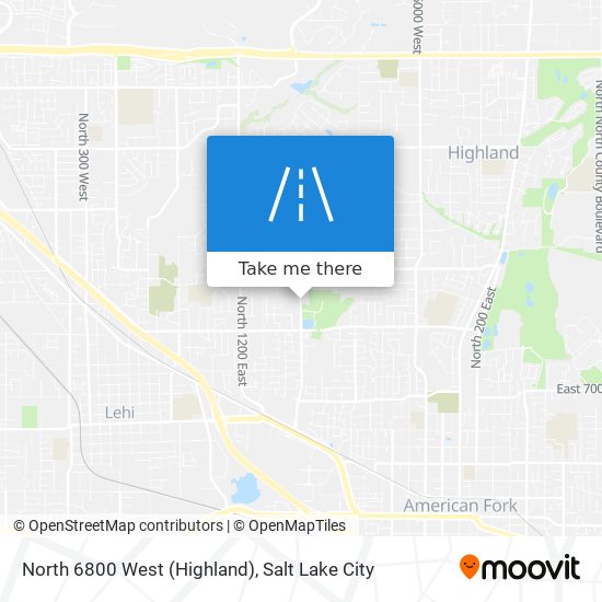 Mapa de North 6800 West (Highland)