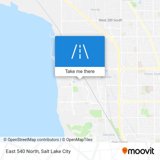 East 540 North map