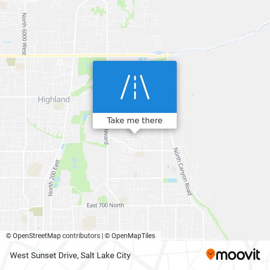 West Sunset Drive map