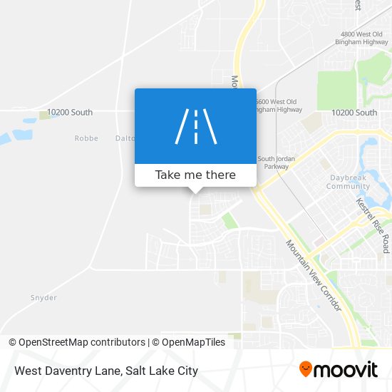 West Daventry Lane map