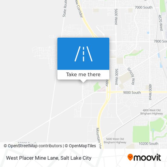 Mapa de West Placer Mine Lane