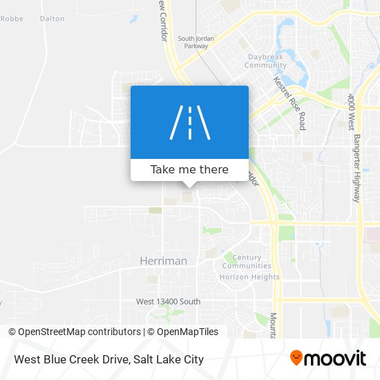 West Blue Creek Drive map