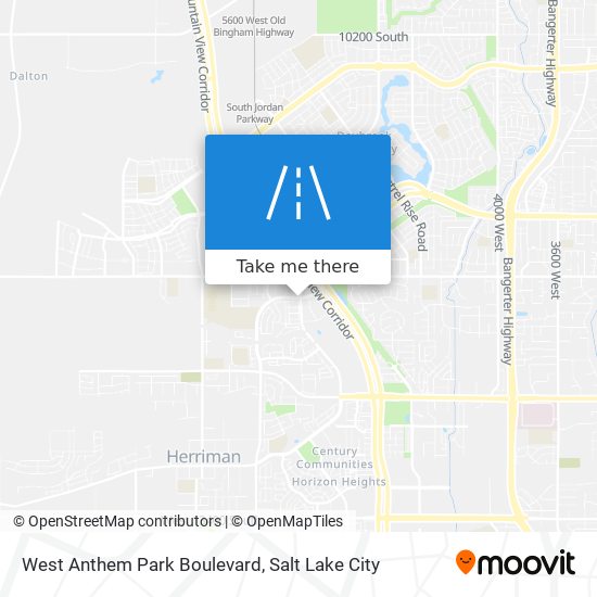 Mapa de West Anthem Park Boulevard