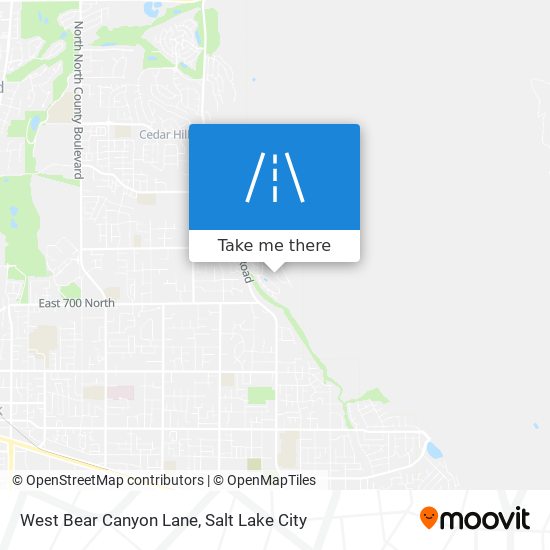 Mapa de West Bear Canyon Lane