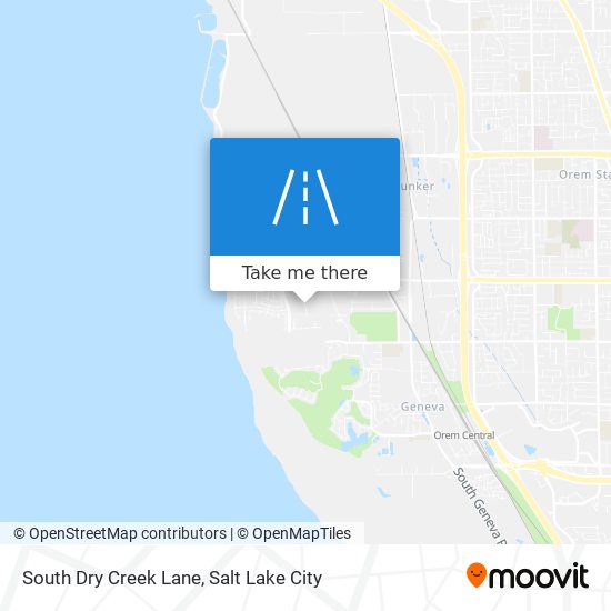 South Dry Creek Lane map