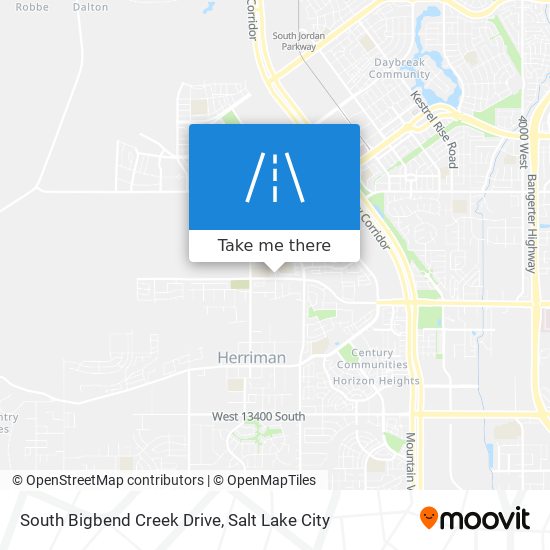 South Bigbend Creek Drive map