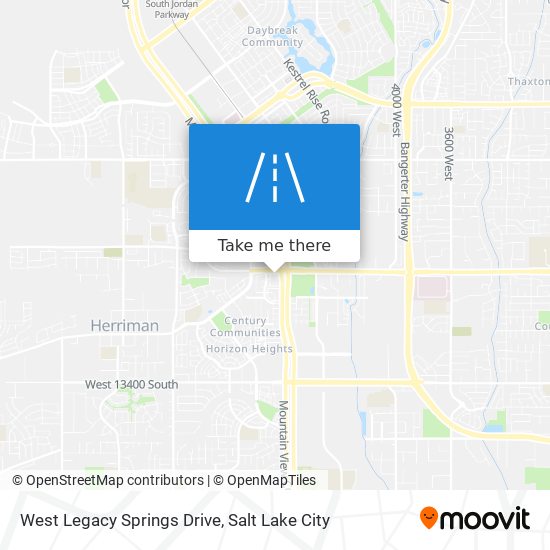 Mapa de West Legacy Springs Drive