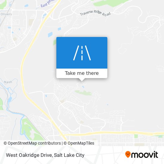 West Oakridge Drive map