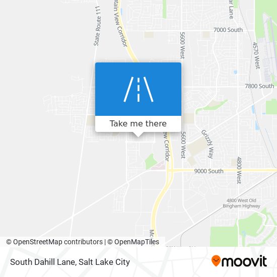 Mapa de South Dahill Lane