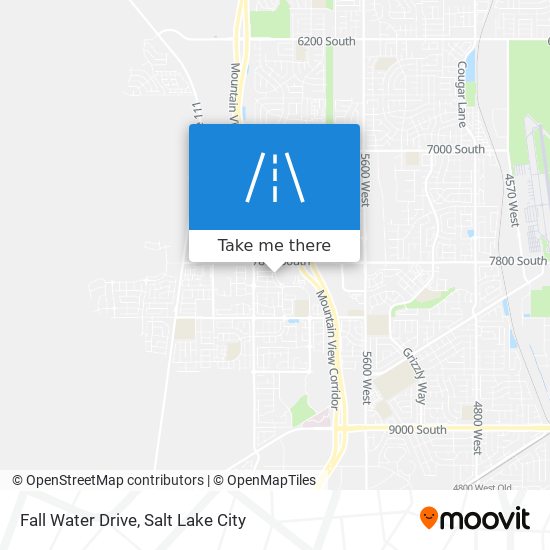 Fall Water Drive map