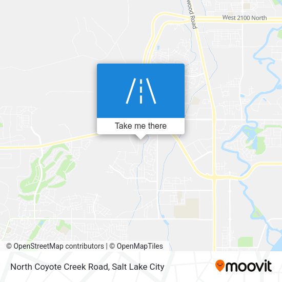 North Coyote Creek Road map