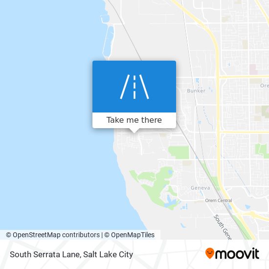 South Serrata Lane map