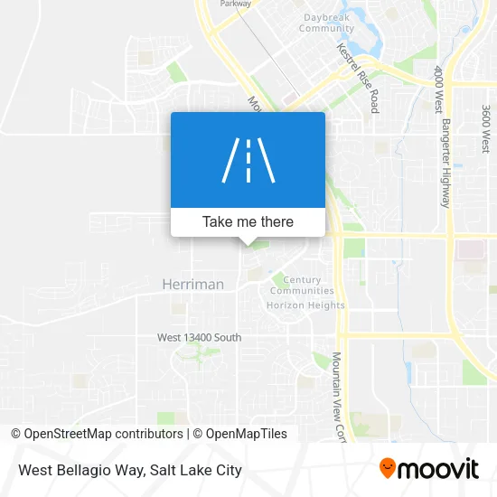 West Bellagio Way map