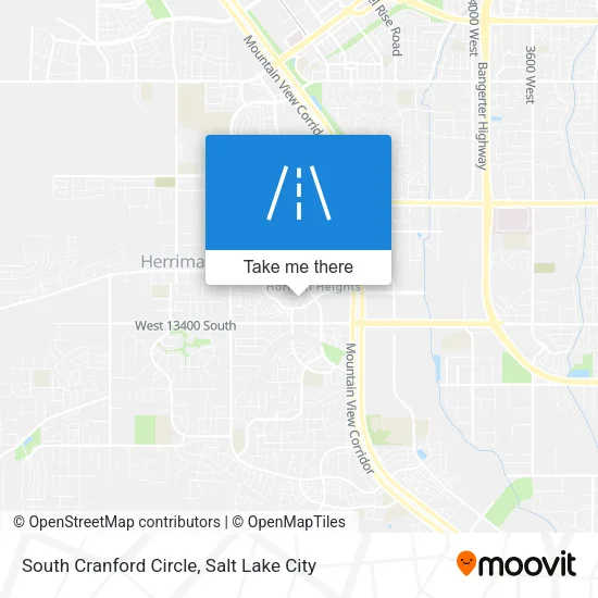 South Cranford Circle map