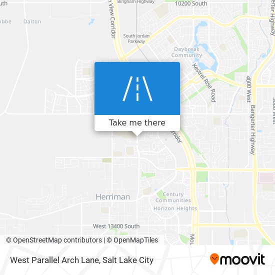 West Parallel Arch Lane map