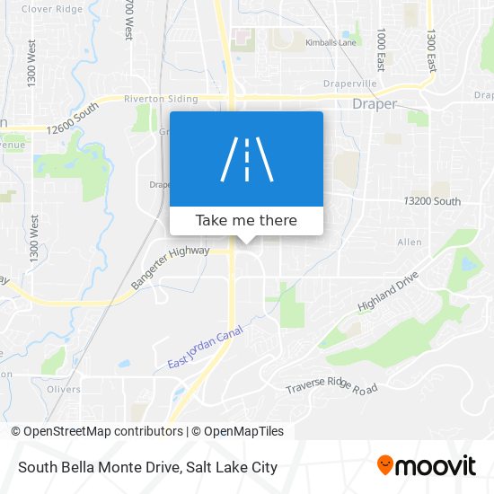 South Bella Monte Drive map