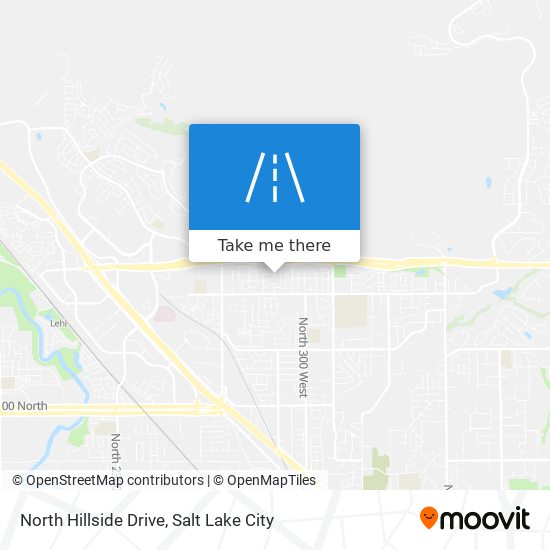 Mapa de North Hillside Drive