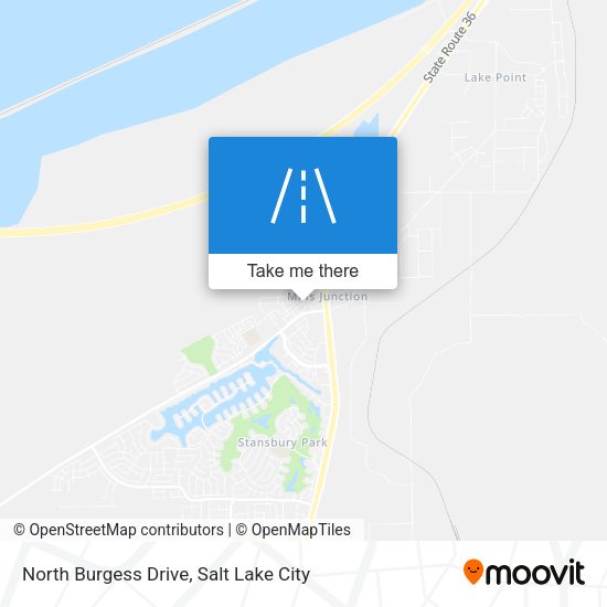 North Burgess Drive map