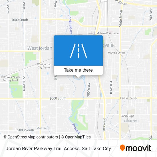 Mapa de Jordan River Parkway Trail Access