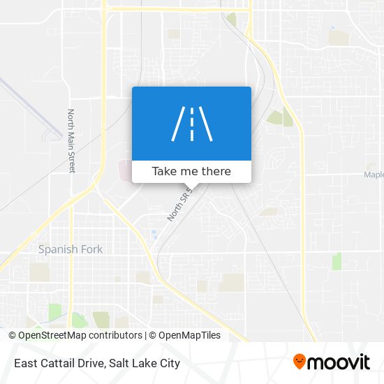 East Cattail Drive map