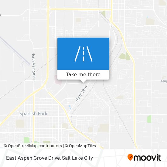 East Aspen Grove Drive map