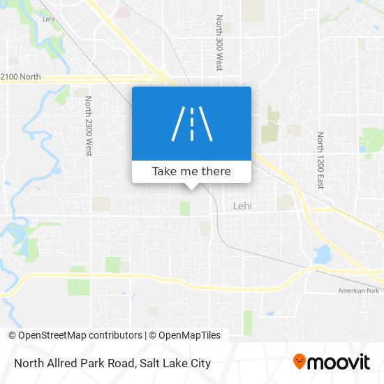 North Allred Park Road map