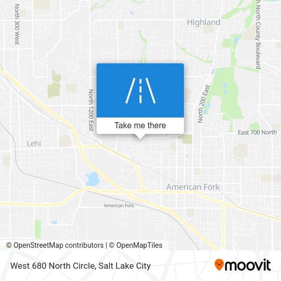 Mapa de West 680 North Circle