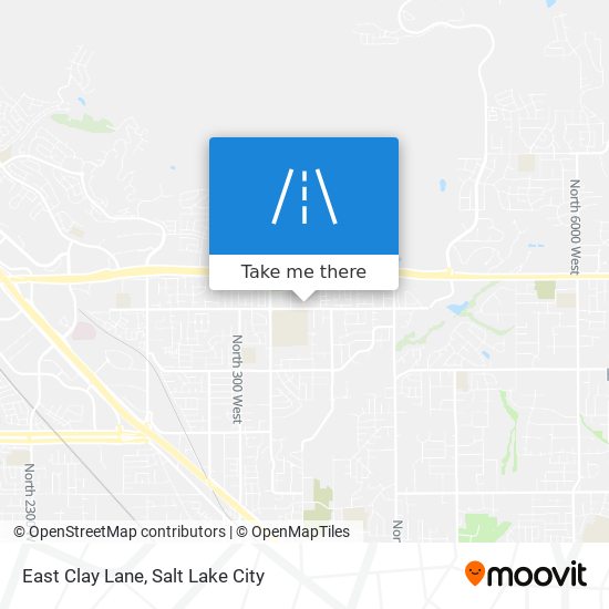 East Clay Lane map