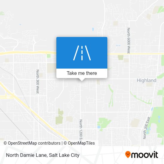 North Damie Lane map