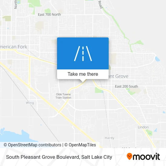 South Pleasant Grove Boulevard map