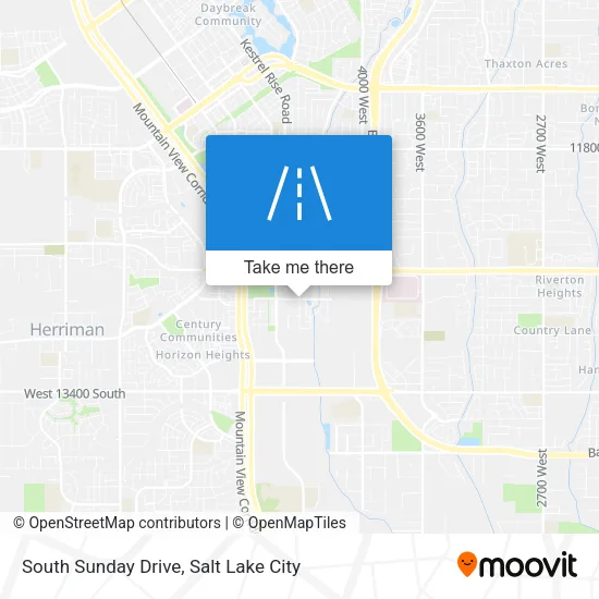 South Sunday Drive map