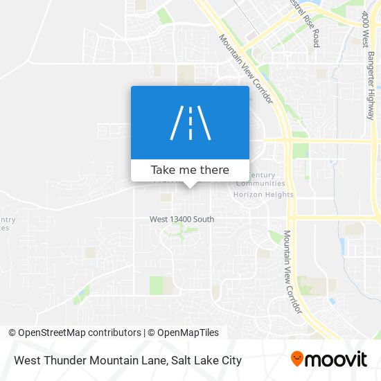 Mapa de West Thunder Mountain Lane