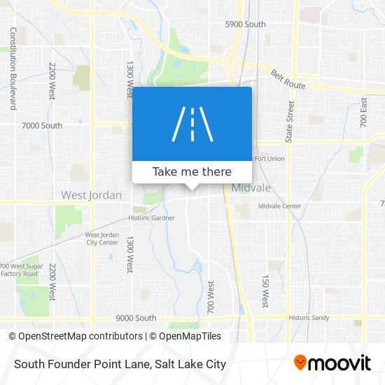 South Founder Point Lane map