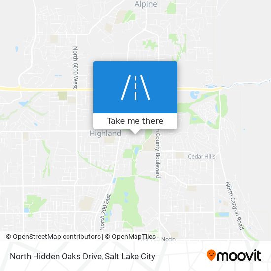 North Hidden Oaks Drive map